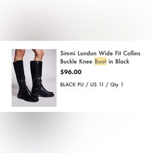 Simmi London Boot Wide Width